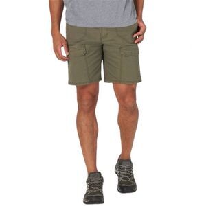 Wrangler Men’s Outdoor Hiking Cargo Shorts Green Relaxed Fit Size 40 NW968MN